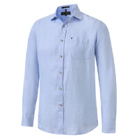 Ritemate Mens Pilbara Classic Fit L/S Linen Shirt (RMPC055) Cloud