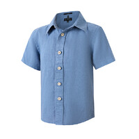 Ritemate Childrens Pilbara Classic Fit S/S Linen Shirt (RMPC151S) Slate