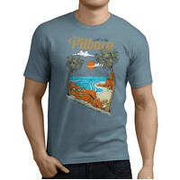 Ritemate Mens Pilbara Paradise S/S Tee (RMTC012) Slate