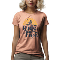 Ritemate Womens Pilbara Ride Free S/S Tee (RMTC017) Peachy