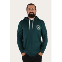 Ringers Western Mens Signature Bull Pullover Hoodie (119204021) Pine Green With White Print