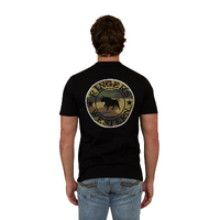 Ringers Western Mens Signature Bull Classic S/S Tee (120004RW) Black/Camo