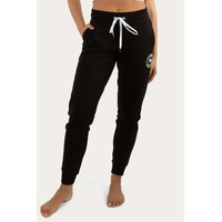 Ringers Western Womens Lorne Trackpants (220207401) Black with White Print