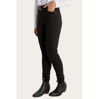 Ringers Western Womens MacKenzie 5 Pocket Stretch Drill Jeans (219207001) Black [GD]