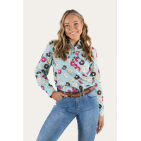 Ringers Western Womens Limited Edition Half Button Work Shirt  (220210002) Donut Print