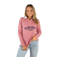Ringers Western Womens Portland Rugby Jersey  (220246RW) Rosey Pink [GD]