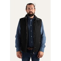 Ringers Western Mens Macquarie Canvas Vest (120233RW) Black