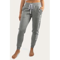 Ringers Western Womens Iluka Trackpant (218204007) Grey Marle with White Print
