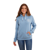 Ringers Western Womens Signature Bull Pullover Hoodie (223074RW) Dusk/White [GD]