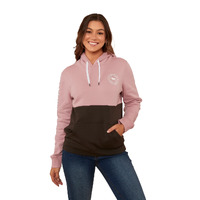 Ringers Western Womens Albany Hoodie (223077RW) Rosey/Charcoal [GD]