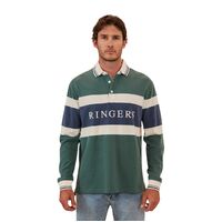 Ringers Western Mens Redding Rugby Jersey (122074RW) Pine [GD]