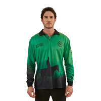 Ringers Western Unisex Long Days L/S Fishing Jersey (423001RW) Green [GD]