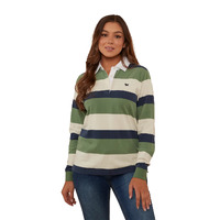 Ringers Western Womens Easton Rugby Jersey (222084RW) Cactus Green [GD]