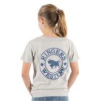 Ringers Western Childrens Signature Bull Classic Fit S/S Tee (320004RW) Grey Marle with Navy Print [SD]