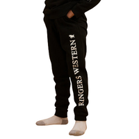 Ringers Western Childrens Durango Trackpants (323013RW) Black with White Print