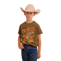 Ringers Western Boys Buck Classic Fit S/S Tee (823004RW) Military Green