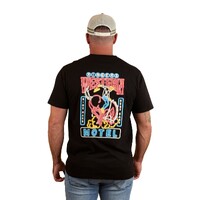 Ringers Western Mens Ride Hard Loose Fit S/S Tee (124066RW) Black