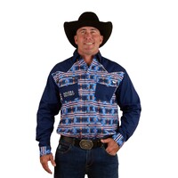 Ringers Western Mens Friday Night Limited Edition L/S Shirt (124071RW) Navy