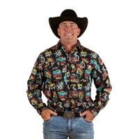 Ringers Western Mens The Dyno Limited Edition L/S Shirt (124089RW) Black/Multi