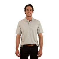 Ringers Western Mens Tech S/S Polo (124091RW) Grey Marle