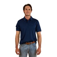 Ringers Western Mens Tech S/S Polo (124091RW) Navy