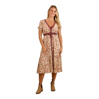 Ringers Western Womens Twyla Midi Dress (224079RW) Off White [SD]