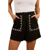 Ringers Western Womens Westley Embroidered Shorts (224083RW) Black