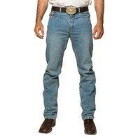 Ringers Western Mens Barrington Slim Fit Mid Rise Jeans (121092RW) Light Wash Blue