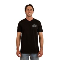 Ringers Western Mens Wheatbelt S/S Tee (124073RW) Black/White Print