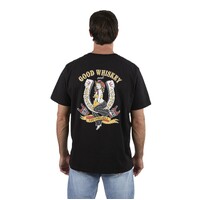 Ringers Western Mens Bad Cowgirls Loose Fit S/S Tee (125071RW) Black