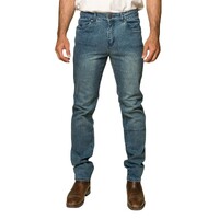 Ringers Western Mens Burke Tapered Leg Jeans (117108002) Light Blue