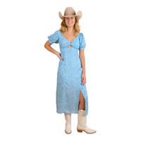Ringers Western Womens Evelyn Midi Dress (223064RW) Blue [SD]