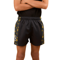 Ringers Western Childrens Sunflowers Footy Shorts (325001RW) Black/Multi