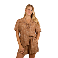 Ringers Western Womens Cody S/S Shirt (224080RW) Almond