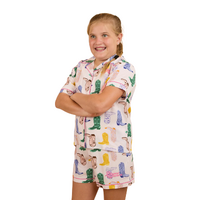 Ringers Western Childrens Bianca Short Pyjama Set (324043RW) Barely Pink