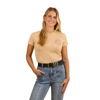 Ringers Western Womens Signature Bull Classic Fit S/S Tee (220016RW) Dark Sand