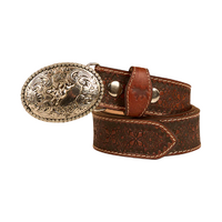Ringers Western Unisex Dallas Belt (425011RW) Brown/Silver