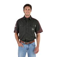 Ringers Western Mens Back Roads S/S Work Shirt (125007RW) Charcoal