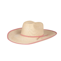 Ringers Western Sterling Western Straw Hat (721072RW) Natural/Pink