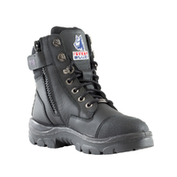 Steel Blue Womens Southern Cross Zip Scuff Boots (512719) Black