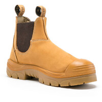 Steel Blue Mens Hobart Boots With Bump Cap (332101) Wheat