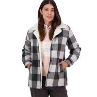 Swanndri Womens Capitola Sherpa Lined Jacket (SW224344W) Pavement Check [SD]