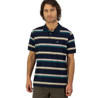 Swanndri Mens Winfred Stripe Polo Shirt (SS231702M) Pine/Pebble [SD]