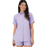 Swanndri Womens Roslyn S/S Shirt (SS232598W) Lavender [SD]