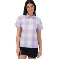 Swanndri Womens Manaia S/S Shirt (SS232597W) Lavender Check