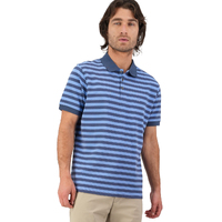 Swanndri Mens Walton Stripe Polo Shirt (SS231701M) Blue/Steel [SD]