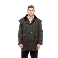 Swanndri Mens Baxter Oilskin Coat (SW194024M) Brown