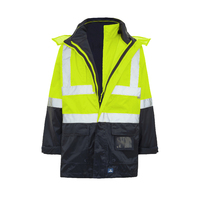 Rainbird Mens Hi Vis Healy 4-In-1 Jacket and Vest (8581) Yellow/Navy 