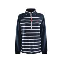 Thomas Cook Womens Holbrook Stripe 1/4 Zip Rugby (T1W2527085) Dark Navy/White/Red [SD]