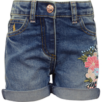 Thomas Cook Girls Embroidered Denim Shorts (T1S5300072)